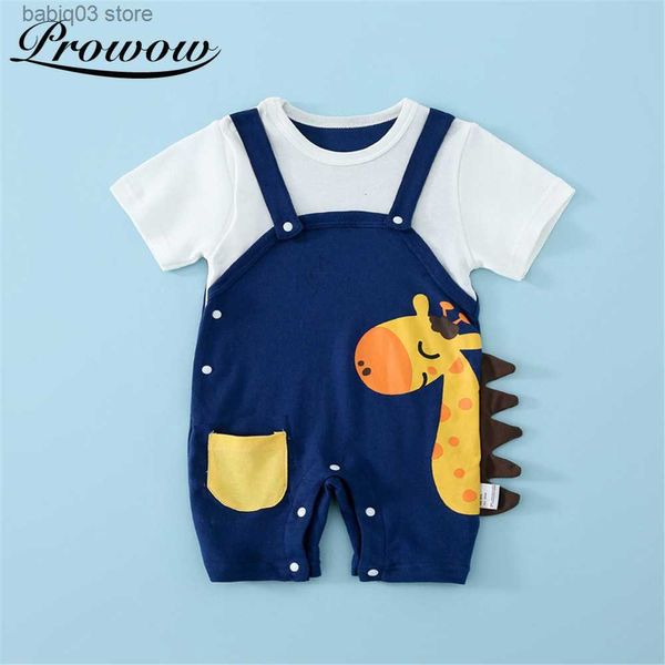 Barboteuses Dinosaure Bébé Garçon Vêtements Vêtements Nouveau-Né Été Bébé Garçon Pyjamas Bande Dessinée Bébé Combinaison Mignon Toddler Barboteuses Pour Girly Vêtements T230529