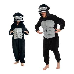 Rompertjes Gorilla Kigurumi Rits Onesie Voor Baby Anime Pyjama Pyjama Cosplay Kostuum Kinderen Jumpsuit Nachtkleding Homewear 231120