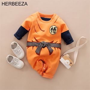 Rompers Herbeeza anime babykleding cosplay jongens baby kostuums kinderen peuter baby overalls voor born jumpsuits cartoon baby's rompers 220905