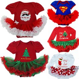 Barboteuses Haute Qualité Fille Garçon Suumer Costume Nouveauté Costume Bébé Vêtements De Noël Ensembles Bébés Né Fête Cosplay Cadeau 0-3 6-9 12 M un 231129