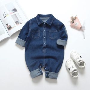 Barboteuses IENENS Baby born Combinaisons Vêtements Denim s 0 18 Mois Garçon Fille Costumes Doux Enfants 231116