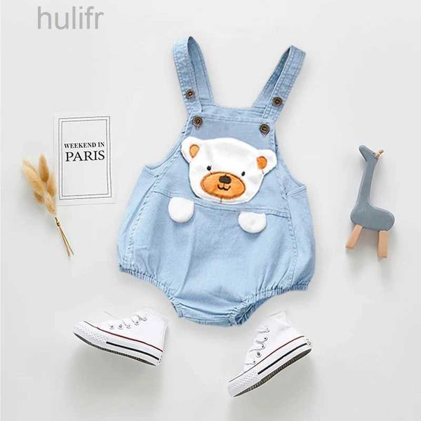 Rompers Ienens Kids Baby Jumper Boys Girls Girls Clothes Pantals Denim Shorts Jeans Saut trottoir