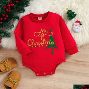 Rompères Bodys de Noël Bodys Body Bodys Infant Baby Garz