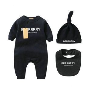 Rompers Infant Born Baby Girl Designer Marque Lettre Costume Salopette Vêtements Combinaison Enfants Body Pour Bébés Outfit Romper Outfi Bib Dhgpg