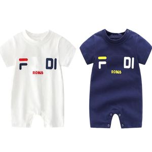 Rompertjes INS modemerk babykleding geruite zak romper bodysuit outfit katoen pasgeboren zomer korte mouw romper kinderen ontwerper baby