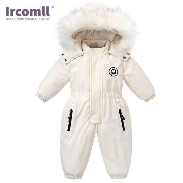 Mamelucos Ircomll Ropa infantil para niños Impermeable con capucha Niñas Niños Monos Traje de esquí Conjunto de nieve Niño cálido Chaqueta de esquí para 18M-5Y 221007