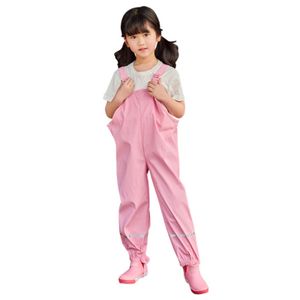 Barboteuses enfants pluie globale imperméable enfant en bas âge filles garçons pantalons sports de plein air combinaison vêtements doublure printemps automne enfant pantalon 230907