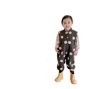Mamelucos Estilo coreano Monos para niños Vestido de bebé para mujer Mangas y pantalones Muñeca de moda Ropa de primavera de verano 230907