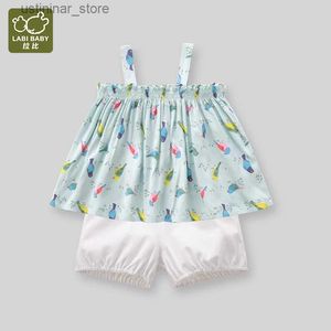Rompers labi baby cartoon mouwloze outfit voor pasgeboren meisjes zomer jumpsuit dunne peuter bodysuit baby kleding babykleding l47