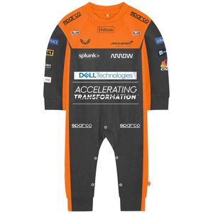 Rompertjes McLaren Baby Jumpsuit Formule Een Team Racewagen 3D Print Gulf Jongen Meisje Romper Lente Mode Cool Babies Kleding 230608