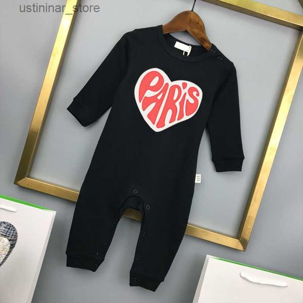 Juegos de revestimiento Luxury Mompers de lujo diseñador Bodysuit para niños Diseñadores de bebés 100% algodón Niñas Niñas Onesies Jumpsuits KaleKids CXD240192-6 L47