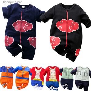 Rompers pasgeborene Baby Anime Romper Boy KakashiakatsukiluffychopperzorovetAgegetAcosplay kleding baby jumpsuit kleding 0-18m T230529