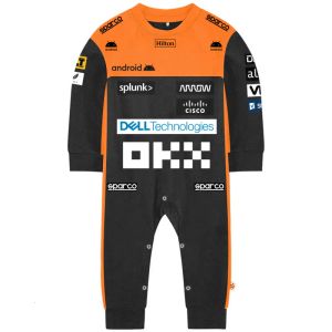 Rompers Racing Team Baby Ramper Lando Norris 4 Oscar Piastri 81 Driver Boy Girl Kids Jumpsuit Sport Fashion Born Costume d'escalade 230925 DHNVD