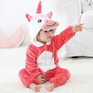 Rompers Rompers Baby Winter Kigurumi Lion -kostuum voor meisjes jongens peuter dieren jumpsuit baby kleding pyjama's kinderen overalls ropa bebe 197