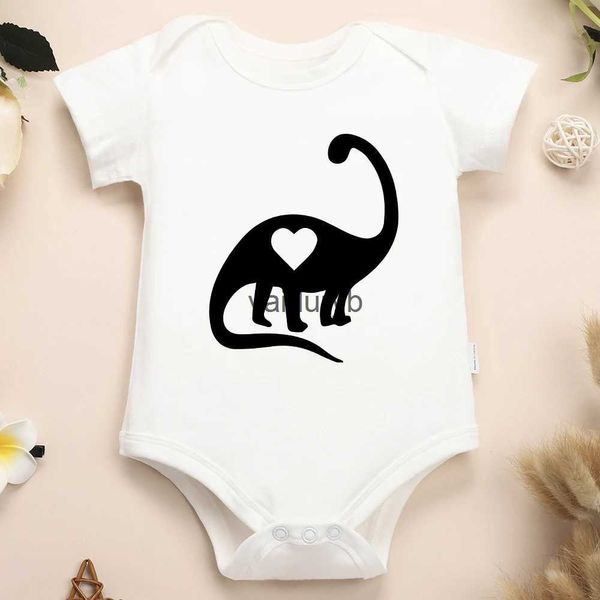 Mamelucos Estampado de dinosaurio simple Ropa linda para bebé niña Ropa de algodón de manga corta Mono para recién nacido fino 0-24 meses Mameluco Envío gratuito vaiduryb