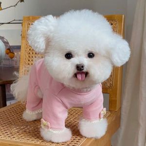 Barboteuses petit chien combinaison barboteuses hiver vêtements pour animaux de compagnie pour chien Costume manteau caniche Bichon Frise Schnauzer poméranien chien vêtements