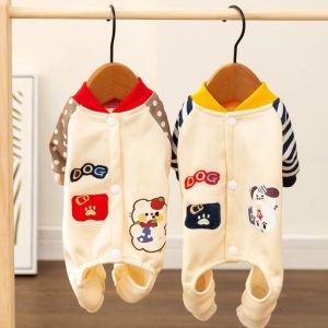 Rompertjes Kleine Hond Jumpsuit Winter Herfst Kat Schattig Desinger Kleding Huisdier Warme Trui Puppy Mode Truien Chihuahua Pommeren Poedel