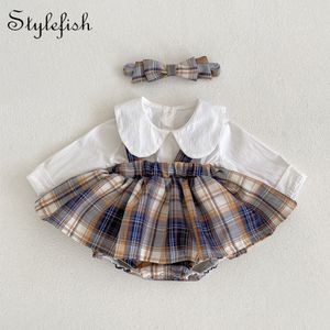 Rompers Spring and Autumn Baby Ropa Baby Strap Store Strap Suxt Top Lindo Baby Clothing 230406