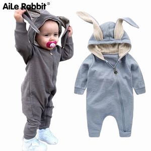 Rompertjes Lente Herfst Baby Rompertjes Leuke Cartoon Konijn Baby Meisje Jongen Jumpers Kids Baby Outfits 16 230625