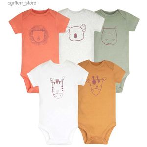 Rompers Summer Baby Boy Assuites 5pcs / lot Toddler Girl Bodys Vêtements 100% coton NOUVELLE-NOURN COLONNE