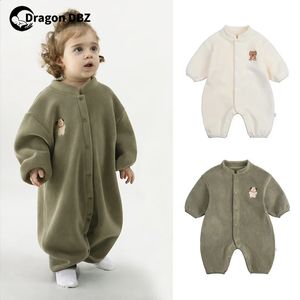 Barboteuses Hiver bébé vêtements 3-24 mois garçon fille automne barboteuse combinaisons coréen infantile Onesie Costume enfants tenue enfants salopette 231116