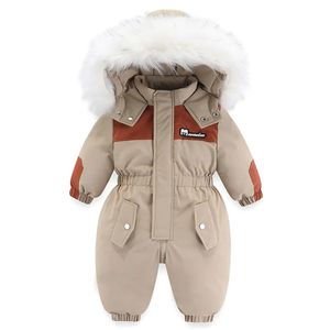 Mamelucos Ropa de bebé de invierno Niños Traje de nieve grueso y cálido Niña Niños Mono de lana Ropa para niños Ropa de nieve Ropa de abrigo Abrigos 231121