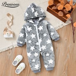 Mamelucos Ropa de bebé de invierno Patchwork Niños Niños pequeños Dibujos animados Niños Ropa de dormir Cremallera de lana con capucha Mamelucos de bebé Monos cálidos para niños 221007