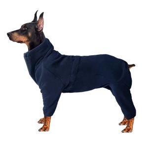 Rompers Winter Dog Coats Vestes 4Leg Turtleneck Thermal Coral Fleece chiot pyjamas Pullaires de chien