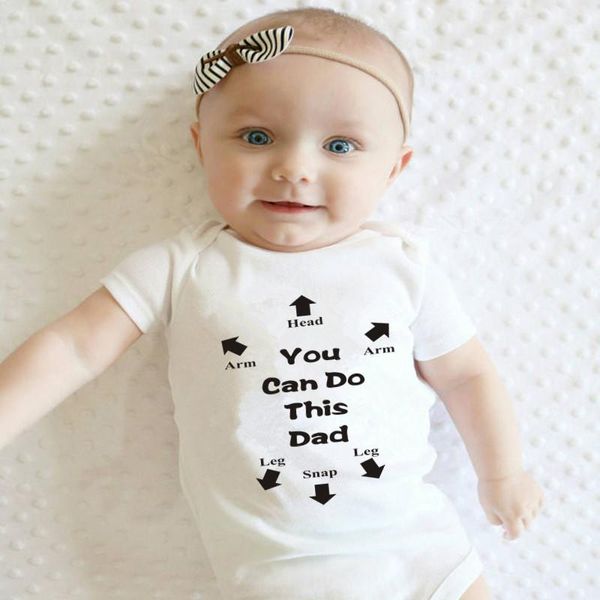 Mamelucos You Got This Daddy Baby Romper Born Infant Girls Boy Manga corta Divertido Cool Dad Cotton Jumpsuit Outfit Padres GiftRompers