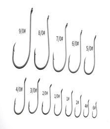 ROMPIN 50PCSLOT 8299 Crochet de pêche Octopus Bait Bait Fishhooks Offset High Carbon Steel Barbed Taille 9010 1 2 4 62173185