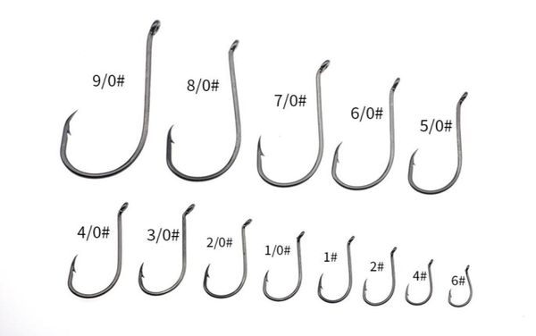 Rompin 50pcslot 8299 hameçon de pêche bec de poulpe appât hameçons Offset acier à haute teneur en carbone barbelé taille 9010 1 2 4 62482357