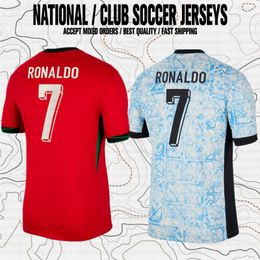 Ronaldo Bernardo R. Leao Joao Felix B. Fernandes Portugal Nationaal Team Thuis Uit Heren Dames Kinderen Fans Spelerversie Voetbalshirt Voetbalshirts