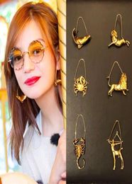 Rongho Nieuw ontwerp Vintage Metal Constellation Drop oorbellen voor vrouwen Gold Earring Animal Dangle Earring Vintage Jewelry7837318