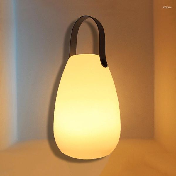 Décoration de chambre éclairage intérieur lampe de chevet LED veilleuse boule Portable sans fil lanterne Rechargeable pour la maison salon Bar