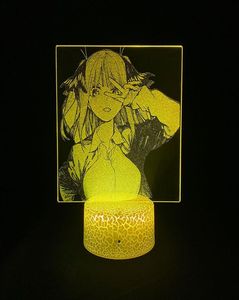 Room Night Light LED ANIME 3D Picture lampe de nuit Couleur de lampe de nuit Changement les quintuplés par excellence Nakano Nino App Control Decor FA8773783