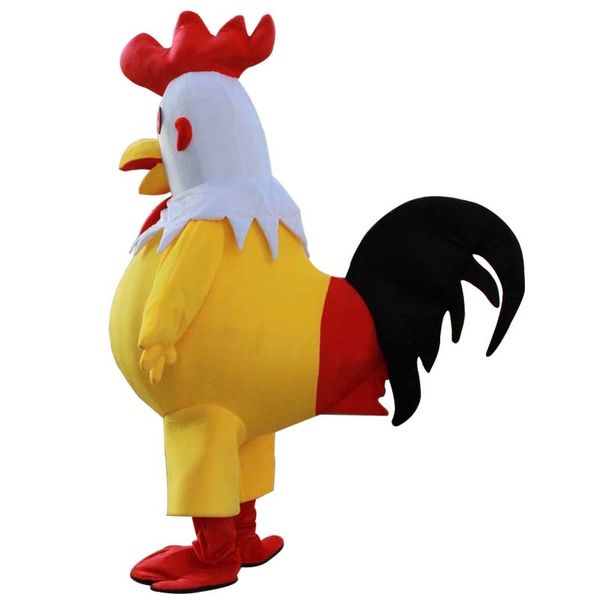 Costume de mascotte de coq, Costume de coq, Halloween, carnaval, fête de noël, Animal drôle, poulet, vêtements, taille adulte