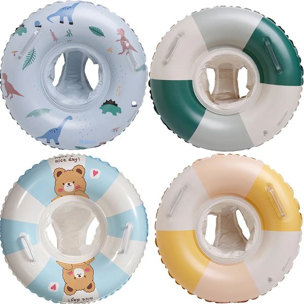 Rooxin Baby Swim Ring Tube Inflable Inflable Toy Ring asiento para niños Círculo de natación para niños Flotación Pool Playa Agua Equipo 240407