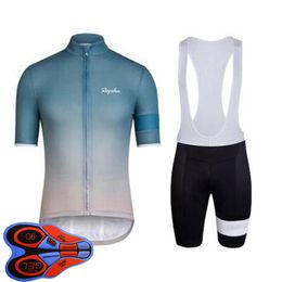 Ropa Ciclismo RAPHA Team BIke Cycling Jersey Set Hommes À Manches Courtes Tenues De Vélo Vêtements De Course Sur Route Respirant Sports De Plein Air Uniforme S21040613