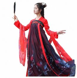 Ropa Traditionnel Chine Lg Manches Dr Dancer Outfit Costumes de Cosplay Chinois Traditionnels pour Femmes Hanfu Rouge C2qT #
