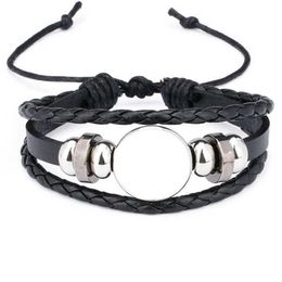 Bracelets de corde pour la sublimation Bracelet à la mode Bijoux pour les bijoux de style d'impression de transfert thermique entier 210609246Q