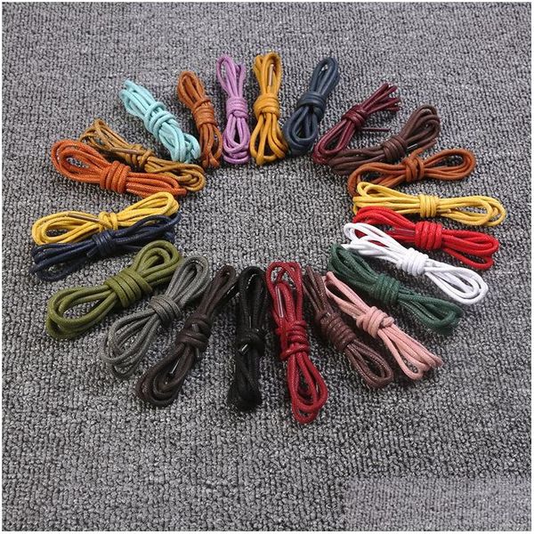 Corde Mode Cire 18 Couleurs Élastique 100Cm Chaussures Circar En Plein Air Cordes Tnt Fedex Ups Drop Livraison Sports Plein Air Accessoires De Neige Otqiz