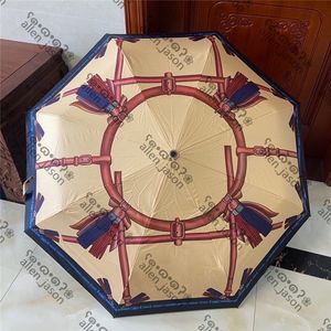 Touwen thema parasols hipster automatische opvouwbare ontwerper paraplu's topkwaliteit outdoor reizen luxe multifunctionele parasols