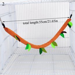 Toya de hamas de nido de cuerda de nido de cuerda hamaca túnica suave túnel hoja casa de juguete jaula tocón de mascota
