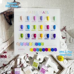 Rormays 18 Couleur Gel Vernis À Ongles Ensemble 15 ML Été Nouveau Arc-En-Ciel Macaron Vernis Semi Permanent Gel UV LED Immersion Nail Art Design Nail Salon Spécial Gel En Gros