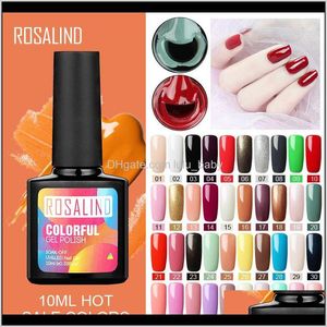 Rosalind 10Ml 58 Colors Led Uv Polish Gel Glitter Nail Art Lacquer Semi Permanent Gel Varnish 4Aeit Lq72Z