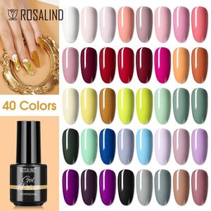 Rosalind 120 couleurs vernis à ongles paillettes de base de base de base brillante couture uv art LED Vernis Manucure semi-permanent 240510