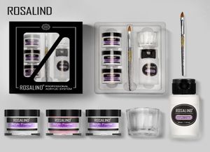 Kit de uñas acrílico Rosalind para diseño de arte de uñas 10 g de extensión de polvo tallada para manicura en gel de esmalte de esmalte de uñas y base6674958