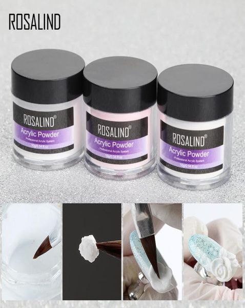 ROSALIND poudre acrylique Poly Gel pour vernis à ongles décorations d'art d'ongle Kit de manucure en cristal accessoires d'ongle professionnels 3307129