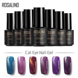 Rosalind Gel 30 colores imán gel barniz 7ML botella negra 3D ojos de gato imán LED UV Soak-off esmalte de uñas de gel semipermanente