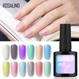 Rosalind Jelly Gel Nagellak Semi Permanente Gelvernis Nail Art Manicure Lak Hybride Gel Primer Basis Top voor Nagelontwerp